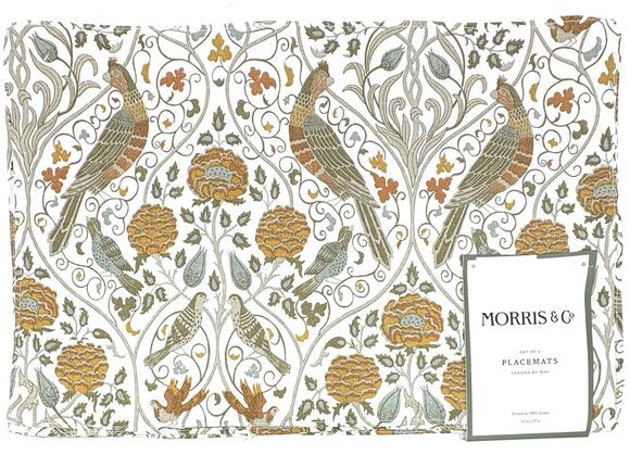 Morris & Co. Other - William Morris & Co Placemats Seasons by May 100% Cotton Fabric 13x19 Set 4 Fall